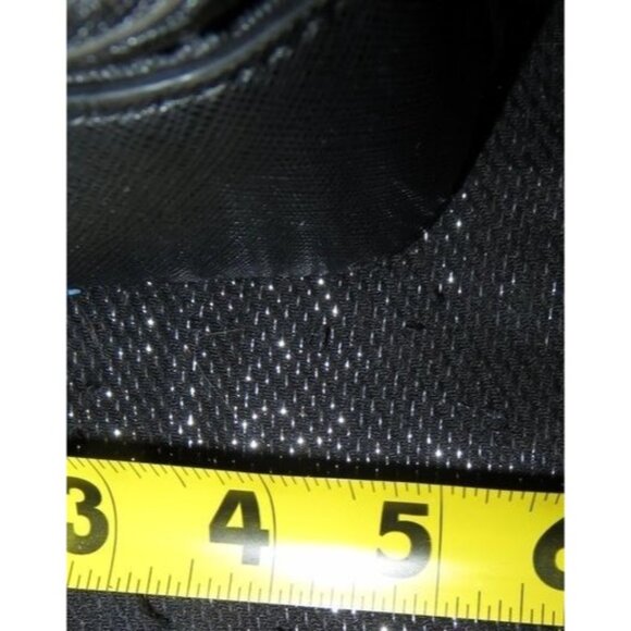 TORY BURCH Fleming Black Structured Quilted leather flap chain crossbody handbag - Picture 9 of 14